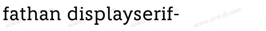fathan displayserif字体转换